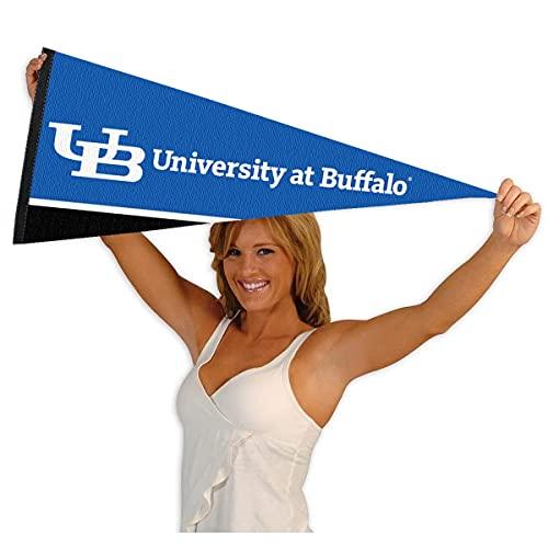 College Flags & Banners Co. University at Buffalo Bulls Wordmark Pennant Flag - 757 Sports Collectibles