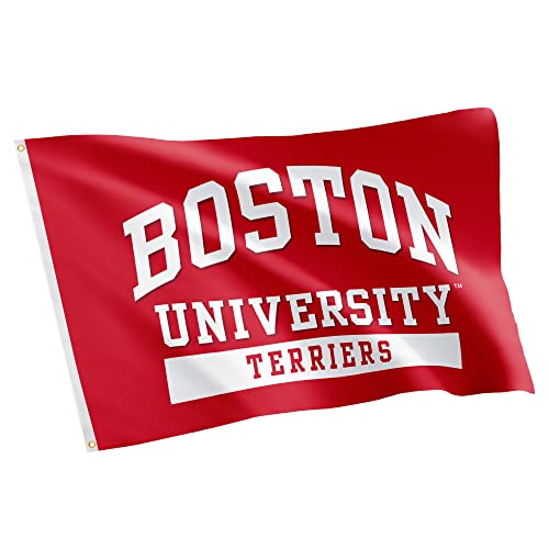 Desert Cactus Boston University Flag Terriers BU Flags Banners 100% Polyester Indoor Outdoor 3x5 (Style 3) - 757 Sports Collectibles