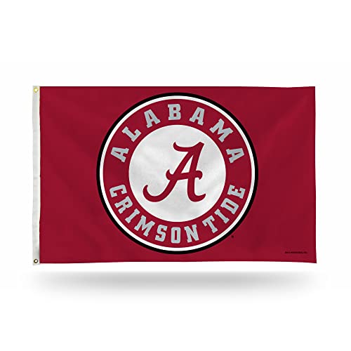 NCAA Alabama Crimson Tide 3' x 5' Banner Flag - Single Sided - Indoor or Outdoor - Home Décor Made By Rico Industries - 757 Sports Collectibles