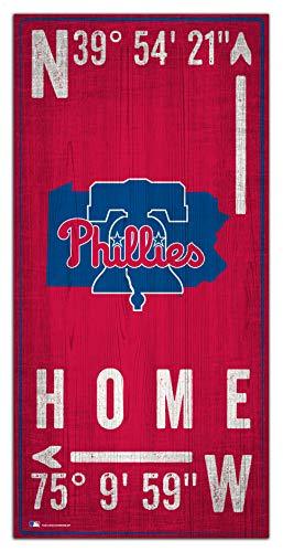 Fan Creations MLB Philadelphia Phillies Unisex Philadelphia Phillies Coordinate Sign, Team Color, 6 x 12 - 757 Sports Collectibles