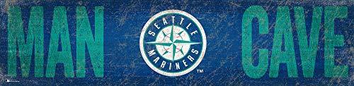 Fan Creations MLB Seattle Mariners Unisex Seattle Mariners Man Cave 6x24 Sign, Team, 6 x 24 - 757 Sports Collectibles