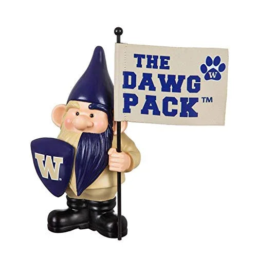 Team Sports America University of Washington, Flag Holder Gnome - 757 Sports Collectibles
