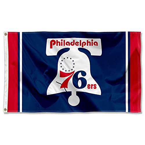 WinCraft Philadelphia 76ers Hardwood Vintage Retro Throwback Indoor Outdoor Flag - 757 Sports Collectibles