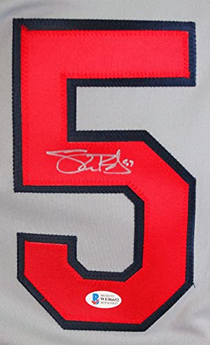 Shane Bieber Autographed Cleveland Indians Grey Majestic Jersey-Beckett W - 757 Sports Collectibles