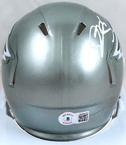 Donovan McNabb Autographed Philadelphia Eagles Flash Speed Mini Helmet-Beckett W Hologram White - 757 Sports Collectibles
