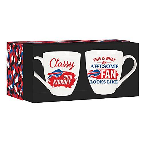 Team Sports America Buffalo Bills, Ceramic Cup O'Java 17oz Gift Set - 757 Sports Collectibles