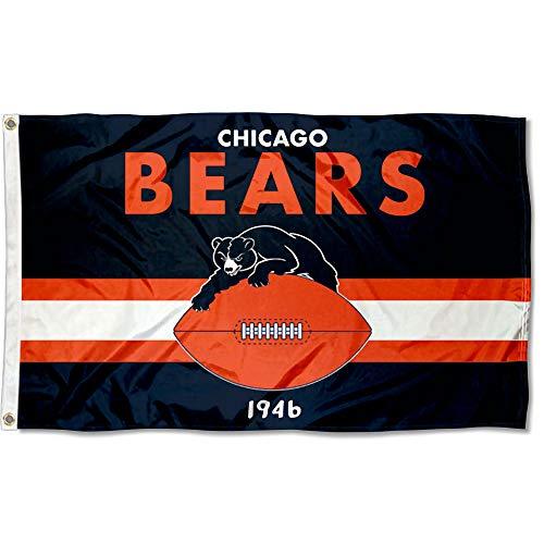 WinCraft Bears Throwback Vintage Retro 3x5 Banner Flag - 757 Sports Collectibles