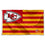WinCraft Kansas City Chiefs USA American Nation Stripes 3x5 Grommet Flag - 757 Sports Collectibles