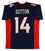 Courtland Sutton Authentic Signed Navy Pro Style Jersey Autographed BAS - 757 Sports Collectibles