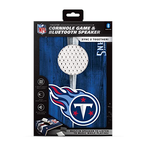 SOAR NFL Tabletop Cornhole Game and Bluetooth Speaker, Tennessee Titans - 757 Sports Collectibles