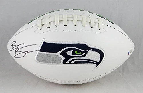 Brian Bosworth Autographed Seattle Seahawks Logo Football- Beckett Auth
