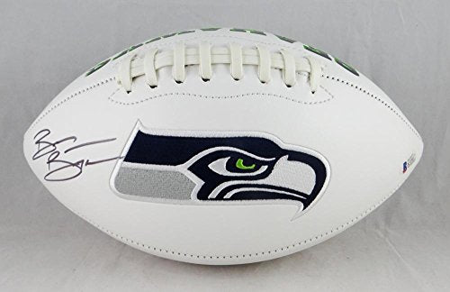 Brian Bosworth Autographed Seattle Seahawks Logo Football- Beckett Auth