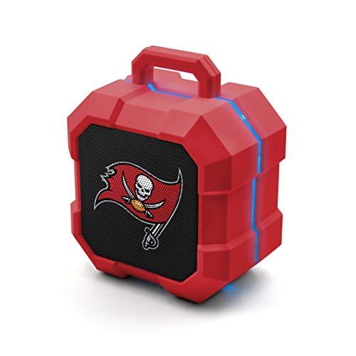 NFL Tampa Bay Buccaneers Shockbox LED Wireless Bluetooth Speaker, Team Color - 757 Sports Collectibles