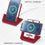 SOAR NCAA Wireless Charging Stand V.4, Wisconsin Badgers - 757 Sports Collectibles