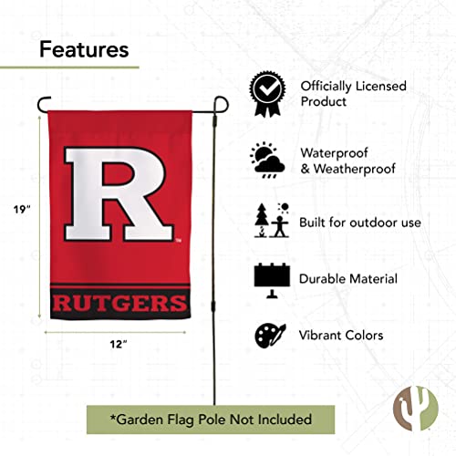 Rutgers Garden Flag State University of New Jersey RTX Banner 100% Polyester (Design A) - 757 Sports Collectibles