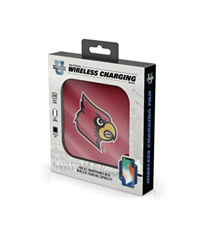 NCAA Louisville Cardinals Wireless Charging Pad, White - 757 Sports Collectibles