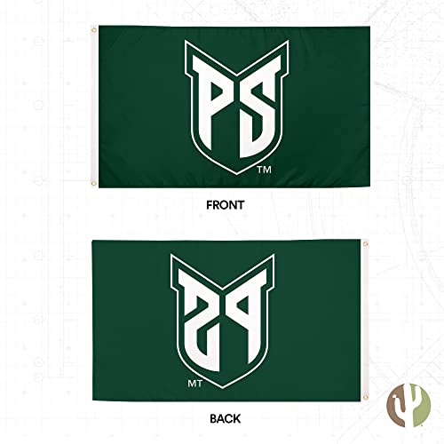 Desert Cactus Portland State University Flag Vikings PSU PDX Flags Banners 100% Polyester Indoor Outdoor 3x5 (Style 1) - 757 Sports Collectibles