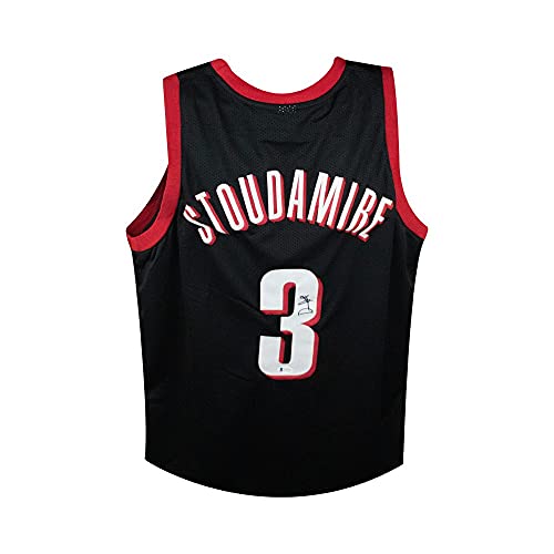 Damon Stoudamire Autographed Portland Trail Blazers Custom Black Basketball Jersey - BAS COA - 757 Sports Collectibles