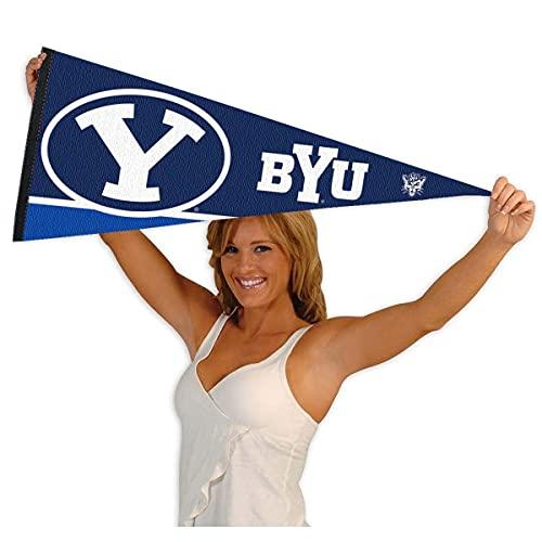 College Flags & Banners Co. BYU Pennant Full Size Felt - 757 Sports Collectibles