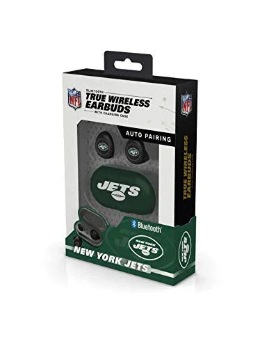 NFL New York Jets True Wireless Earbuds, Team Color - 757 Sports Collectibles