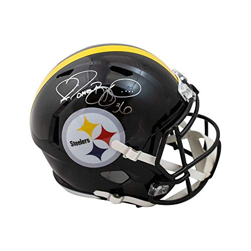 Jerome Bettis Autographed Pittsburgh Steelers Speed Replica Full-Size Football Helmet - BAS COA - 757 Sports Collectibles
