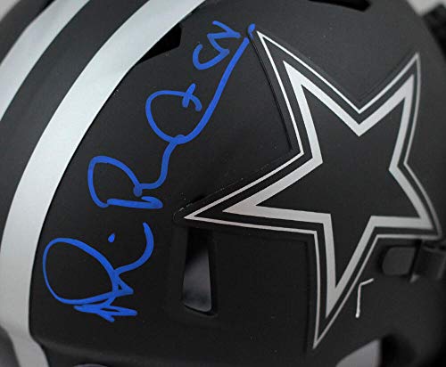 Michael Irvin Autographed Dallas Cowboys Eclipse Speed Mini Helmet- Beckett W Auth Blue - 757 Sports Collectibles