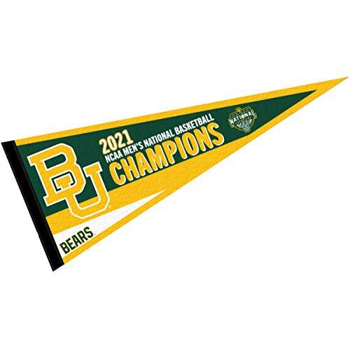 College Flags & Banners Co. Baylor BU Bears Basketball 2021 National Champions Pennant Flag - 757 Sports Collectibles