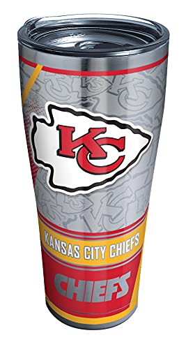 Tervis Triple Walled NFL Kansas City Chiefs Insulated Tumbler Cup Keeps Drinks Cold & Hot, 30oz - Stainless Steel, Edge - 757 Sports Collectibles