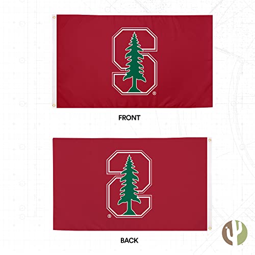 Desert Cactus Stanford University Flag Cardinal Flags Banners 100% Polyester Indoor Outdoor 3x5 (Style 1) - 757 Sports Collectibles
