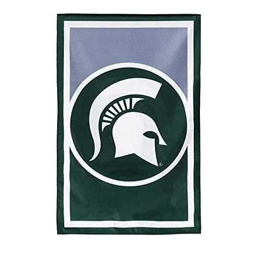 Team Sports America NCAA Double Sided Michigan State University House Flag Officially Licensed Sports Flag for Home Office Yard Sports Gift - 757 Sports Collectibles