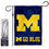 Michigan Go Blue Logo Garden Flag and Flag Stand Holder Flagpole Set - 757 Sports Collectibles