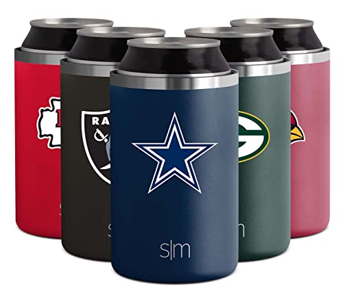 Simple Modern NFL Dallas Cowboys Insulated Ranger Can Cooler, for Standard Cans - Beer, Soda, Sparkling Water and More - 757 Sports Collectibles