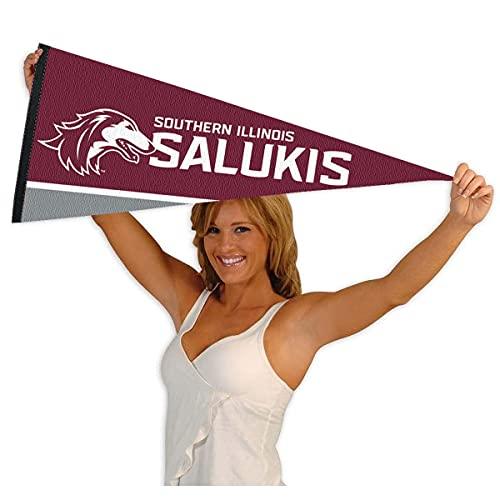 College Flags & Banners Co. Southern Illinois Salukies Pennant Full Size Felt - 757 Sports Collectibles