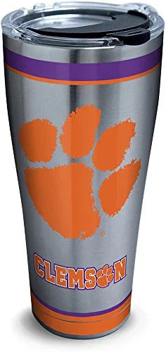 Tervis Made in USA Double Walled Clemson University Tigers Insulated Tumbler Cup Keeps Drinks Cold & Hot, 16oz, Emblem - 757 Sports Collectibles