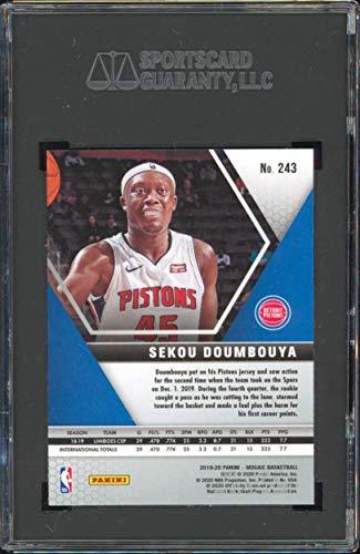Pistons Sekou Doumbouya 2019 Panini Mosaic #243 Rookie Card Graded Mint 9.5! SGC - 757 Sports Collectibles