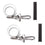 Flag Mounts with Carabiner Clips for Grommet Flags Universal Set of 2 - 757 Sports Collectibles