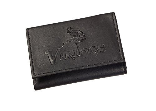 Team Sports America Leather Minnesota Vikings Tri-fold Wallet - 757 Sports Collectibles