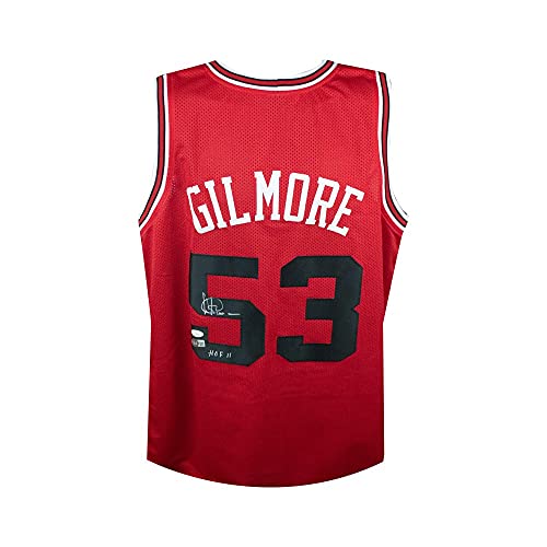 Artis Gilmore HOF 11 Autographed Chicago Bulls Custom Basketball Jersey - BAS COA - 757 Sports Collectibles