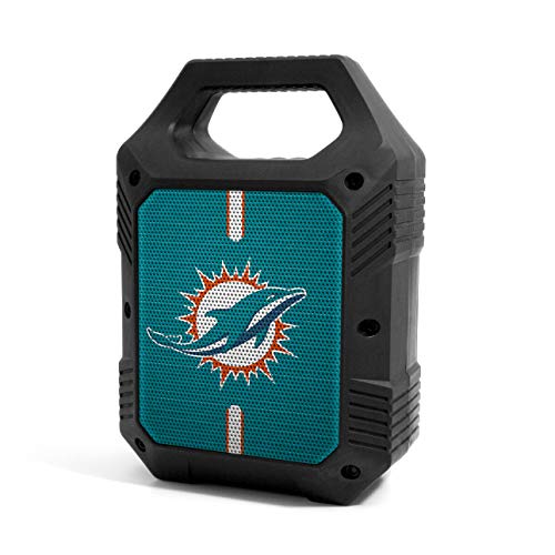 NFL Miami Dolphins ShockBox XL Wireless Bluetooth Speaker, Team Color - 757 Sports Collectibles