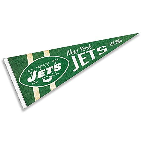 WinCraft New York Jets Throwback Vintage Retro Pennant Flag - 757 Sports Collectibles