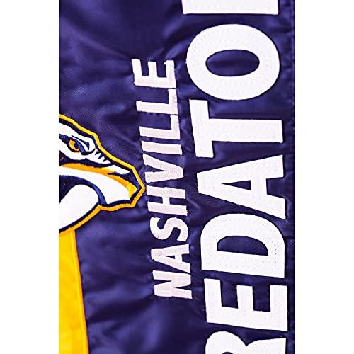 Team Sports America NHL Nashville Predators Embroidered Logo Applique Garden Flag, 12.5 x 18 inches Indoor Outdoor Double Sided Decor for Hockey Fans - 757 Sports Collectibles