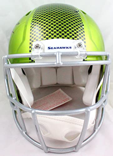 DK Metcalf Autographed Seattle Seahawks F/S Flash Speed Authentic Helmet-Beckett W Hologram Black - 757 Sports Collectibles
