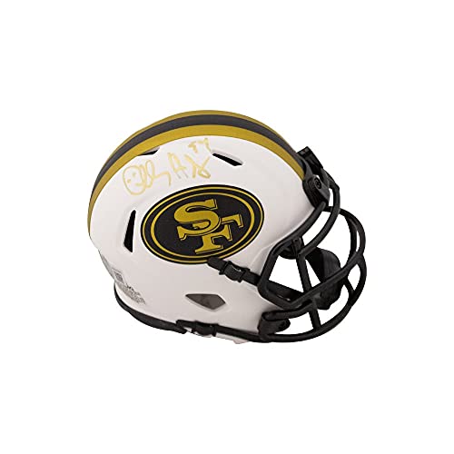 Charles Haley Autographed San Francisco 49ers Lunar Eclipse Mini Football Helmet - BAS COA - 757 Sports Collectibles
