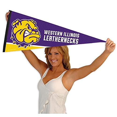 College Flags & Banners Co. Western Illinois Leathernecks Pennant Full Size Felt - 757 Sports Collectibles