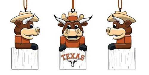 Team Sports America University of Texas Team Tiki Totem Mascot Ornament - 757 Sports Collectibles