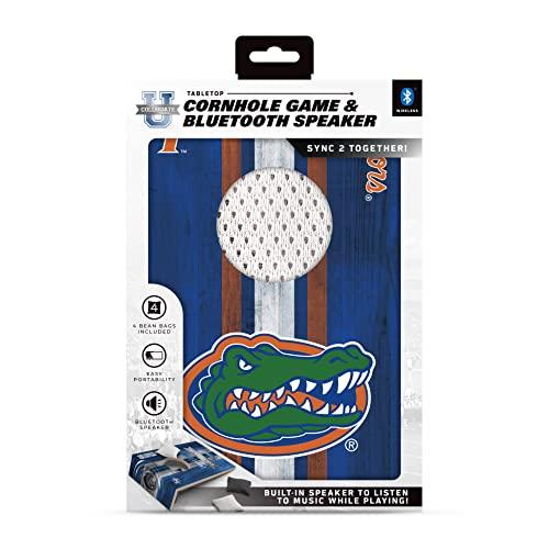 SOAR NCAA Tabletop Cornhole Game and Bluetooth Speaker, Florida Gators - 757 Sports Collectibles