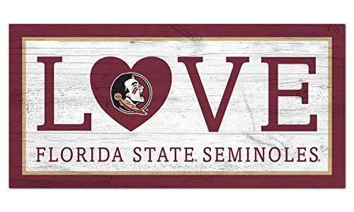 Fan Creations NCAA Florida State Seminoles Unisex Florida State Love Sign, Team Color, 6 x 12 - 757 Sports Collectibles