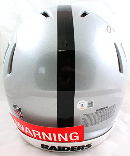 Howie Long Autographed Oakland Raiders F/S Speed Authentic Helmet-Beckett W Hologram - 757 Sports Collectibles