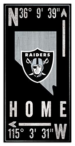Fan Creations NFL Las Vegas Raiders Unisex Oakland Raiders Coordinate Sign, Team Color, 6 x 12 - 757 Sports Collectibles