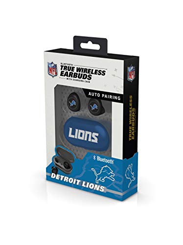 NFL Detroit Lions True Wireless Earbuds, Team Color - 757 Sports Collectibles